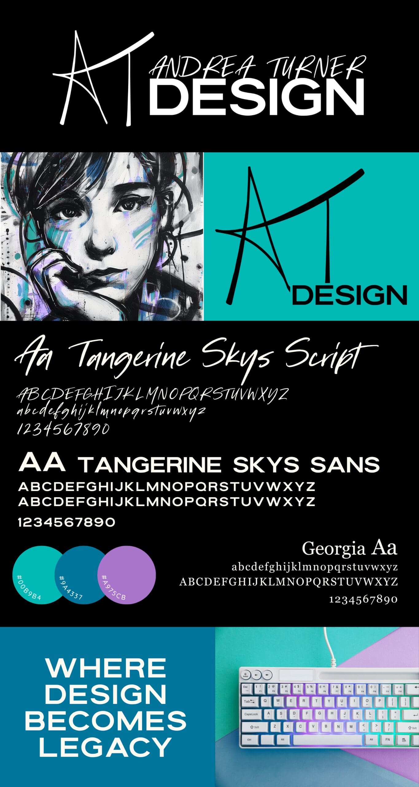Andrea Turner Design branding guide